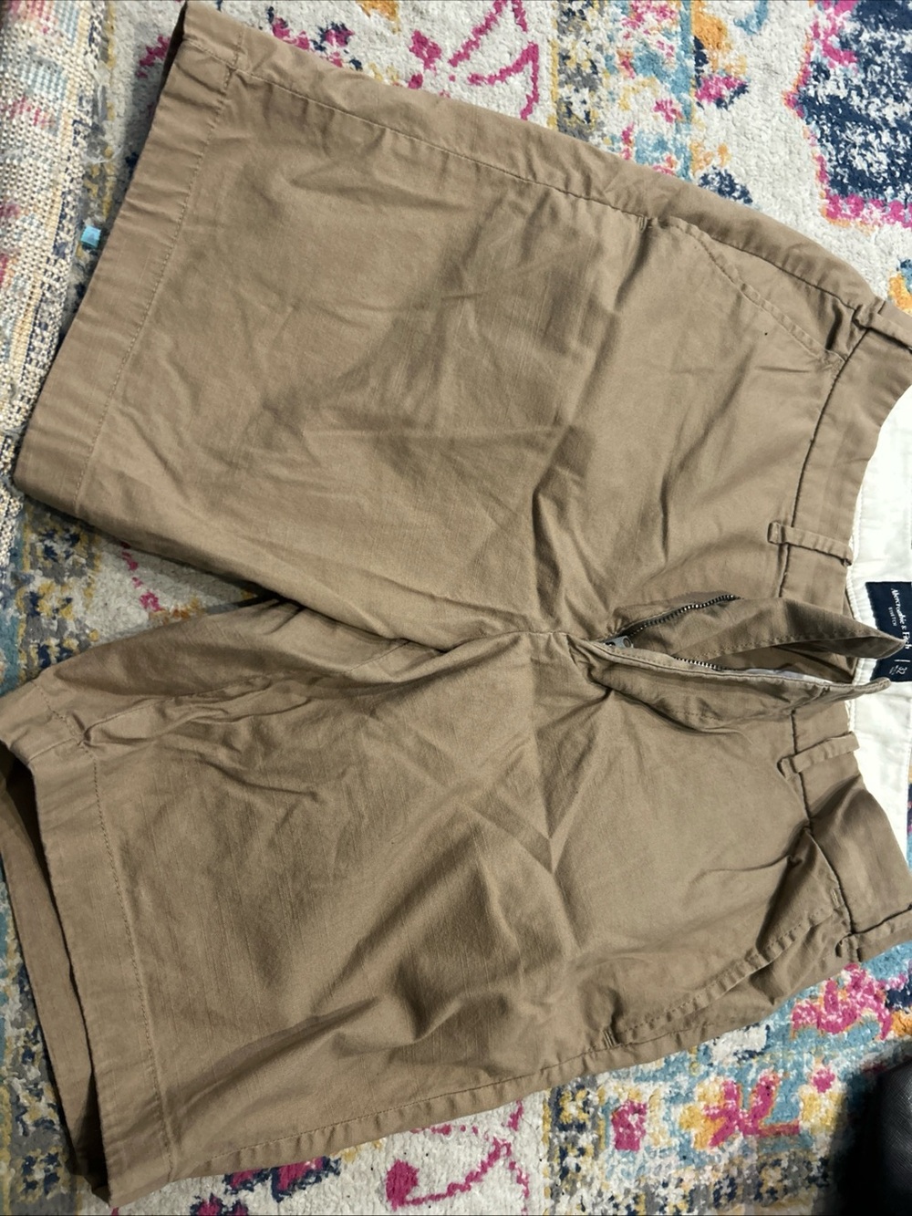 Abercrombie & Fitch Classic Khaki Cotton Shorts 32
